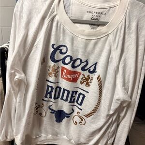Coors Banquet White Sweatshirt
